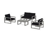 EDGE Sectional 4-Piece Deep Seating Set with Loveseat