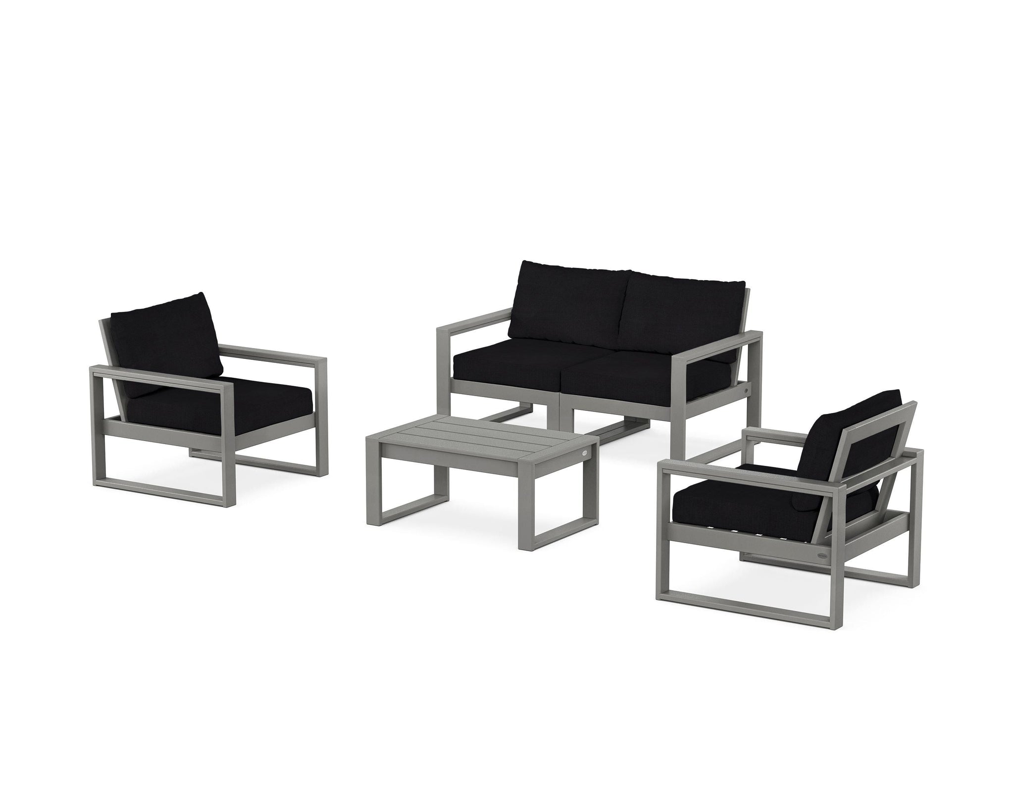 EDGE Sectional 4-Piece Deep Seating Set with Loveseat