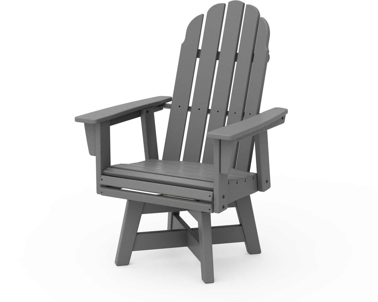 Vineyard Curveback Adirondack Swivel Dining Chair