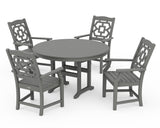Chinoiserie 5-Piece Round Farmhouse Dining Set