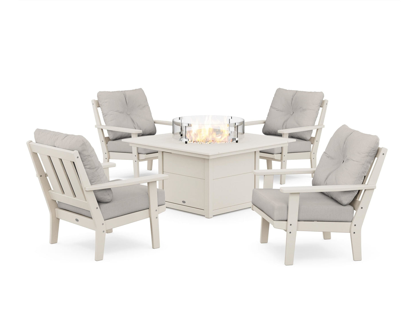 Oxford 5-Piece Deep Seating Set with Fire Pit Table