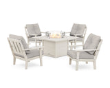 Oxford 5-Piece Deep Seating Set with Fire Pit Table