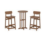 Modern Studio Urban Lowback Bar Chair 3-Piece Bistro Set