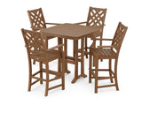 Wovendale 5-Piece Bar Set with Trestle Legs