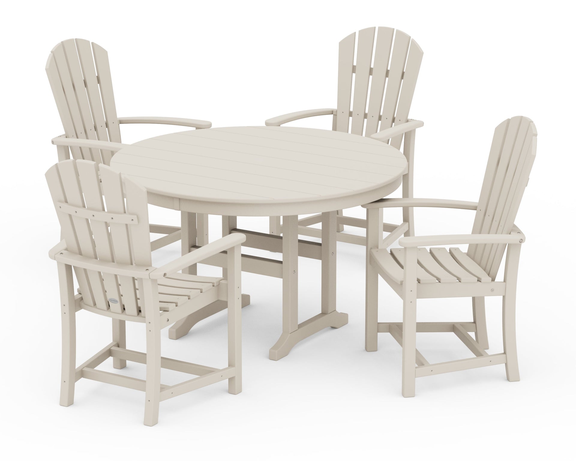 Palm Coast 5-Piece Round Farmhouse Dining Set