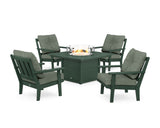 Oxford 5-Piece Deep Seating Set with Fire Pit Table