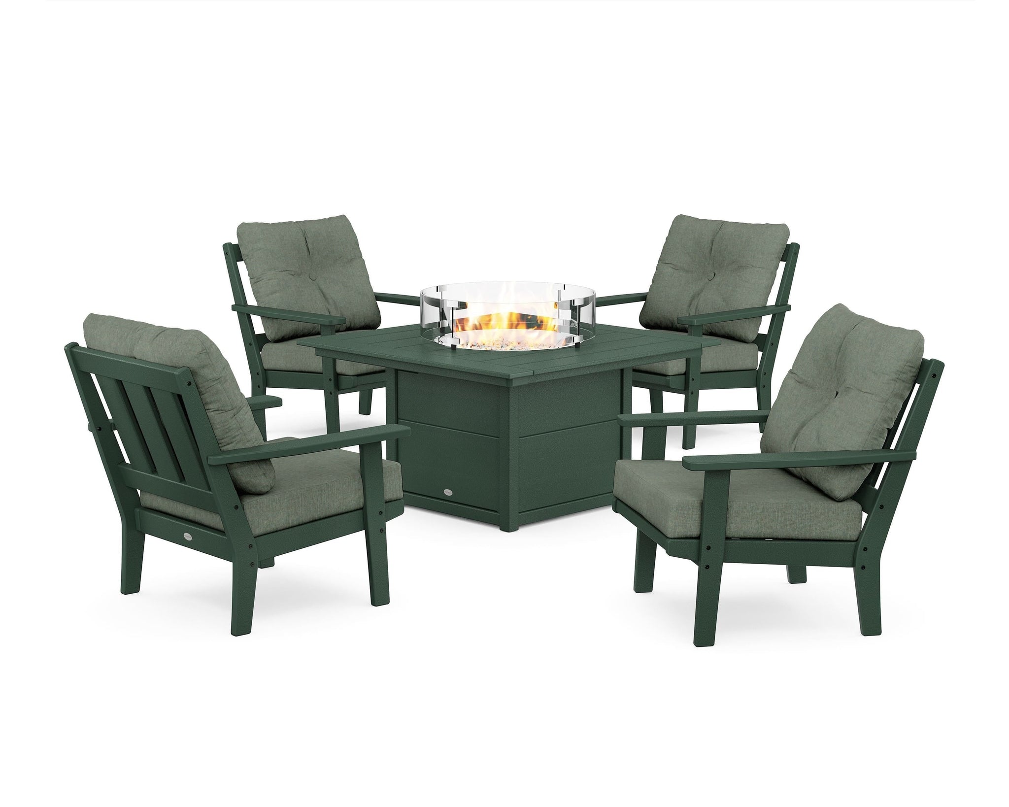 Oxford 5-Piece Deep Seating Set with Fire Pit Table