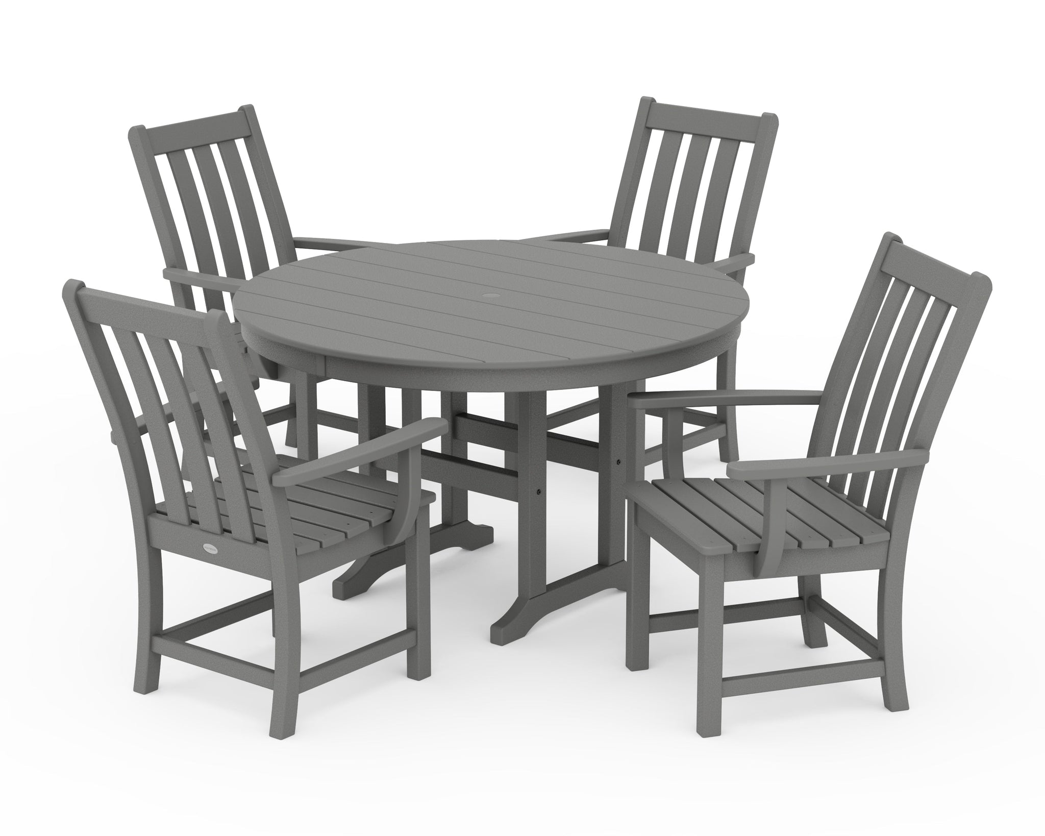 Vineyard 5-Piece Round Farmhouse Dining Set
