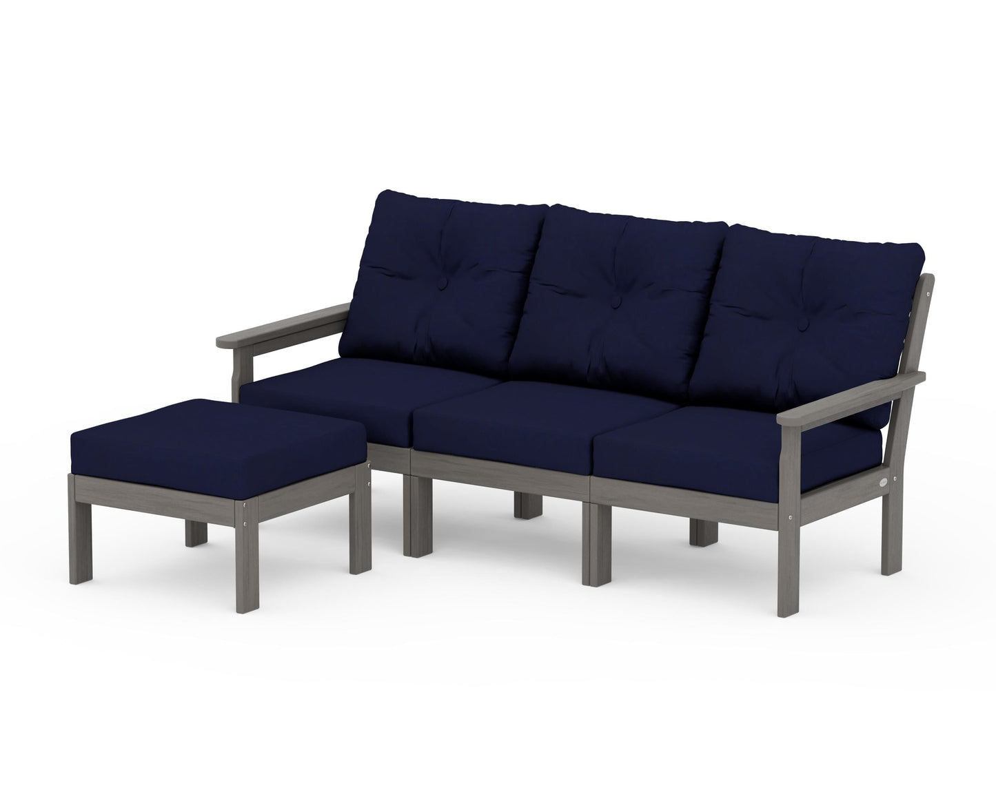 Vineyard 4-Piece Sectional with Ottoman