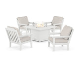 Cottage 5-Piece Deep Seating Set with Fire Pit Table