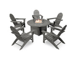 Vineyard Adirondack 6-Piece Chat Set with Fire Pit Table