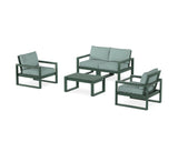 EDGE Sectional 4-Piece Deep Seating Set with Loveseat