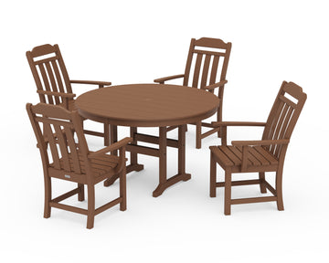 Cottage 5-Piece Round Farmhouse Dining Set