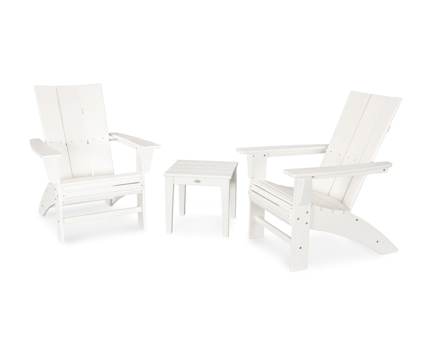 Modern 3-Piece Curveback  Adirondack Set