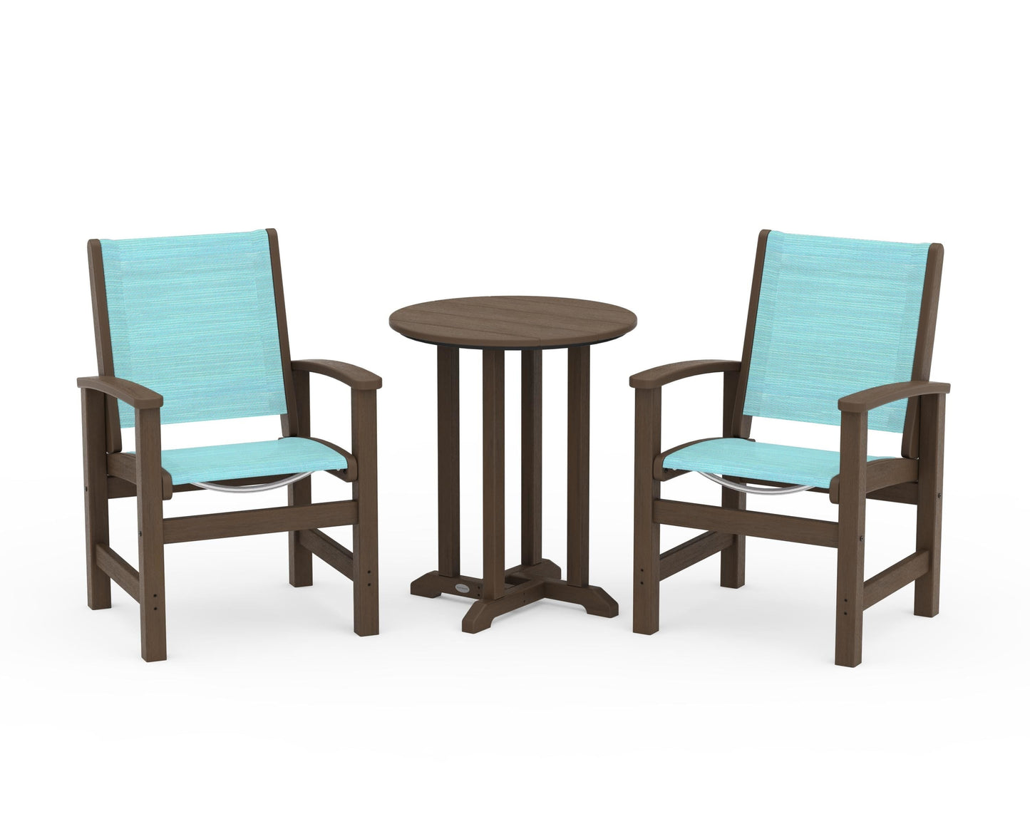 Coastal 3-Piece Round Bistro Dining Set