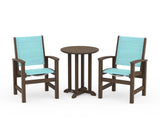 Coastal 3-Piece Round Bistro Dining Set
