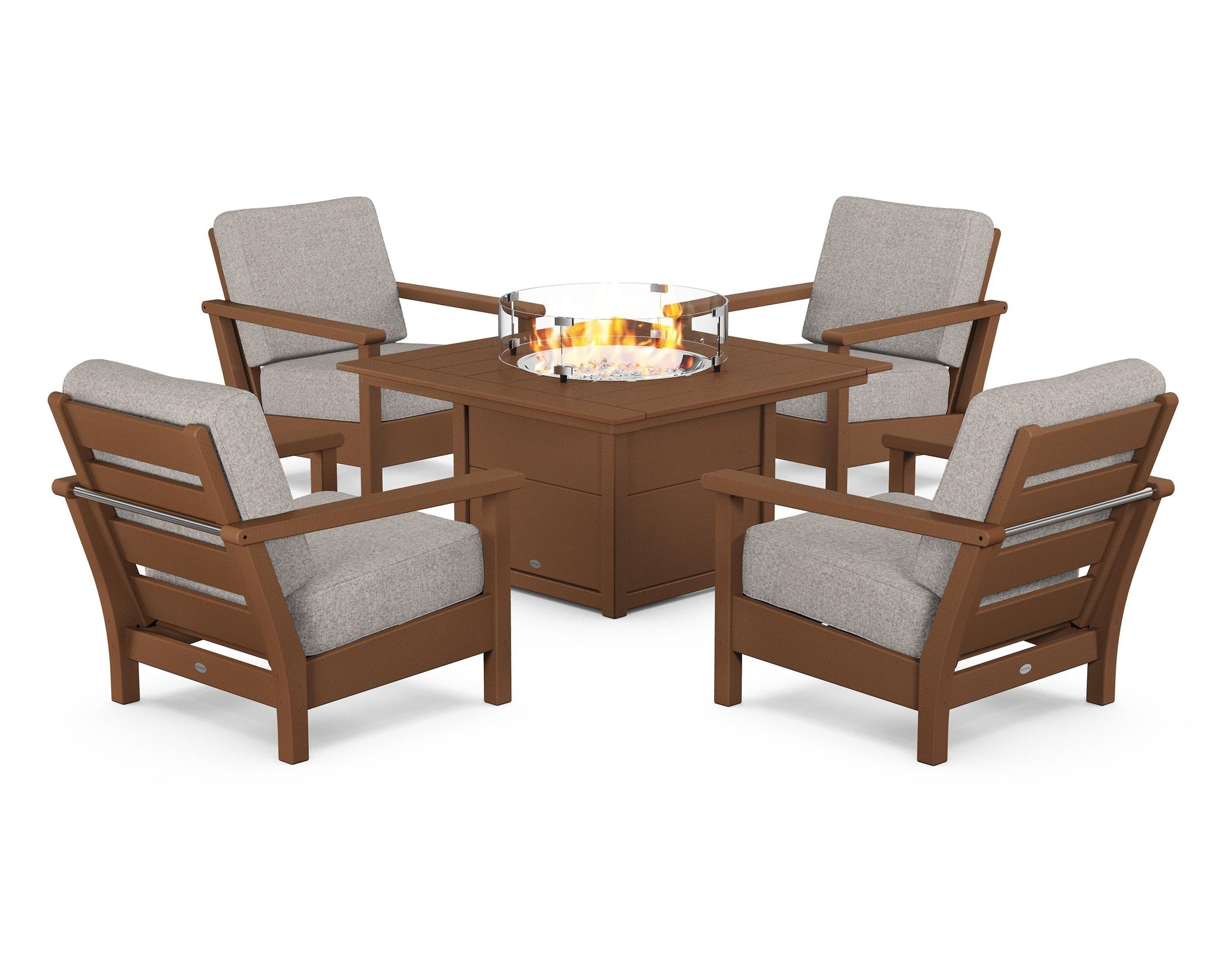 Harbour 5-Piece Conversation Set with Fire Pit Table
