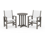 Coastal 3-Piece Round Bistro Dining Set