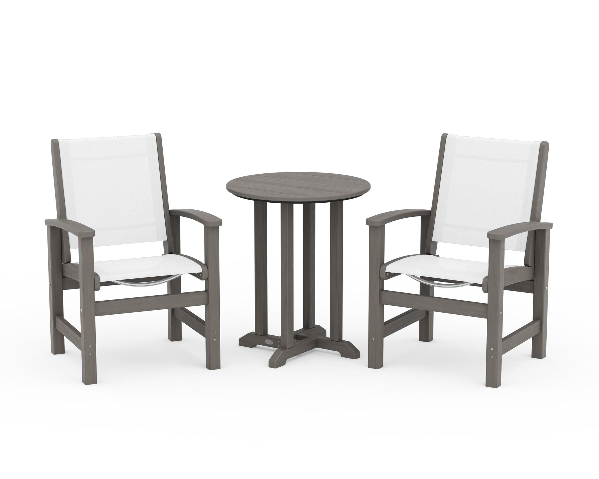 Coastal 3-Piece Round Bistro Dining Set