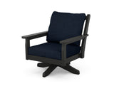 Chippendale Deep Seating Swivel Chair