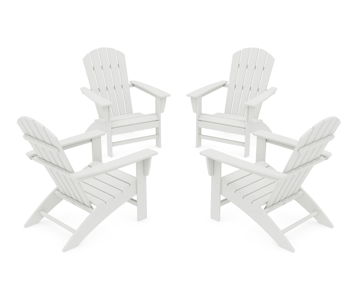 Nautical 4-Piece Adirondack Conversation Set