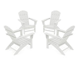 Nautical 4-Piece Adirondack Conversation Set