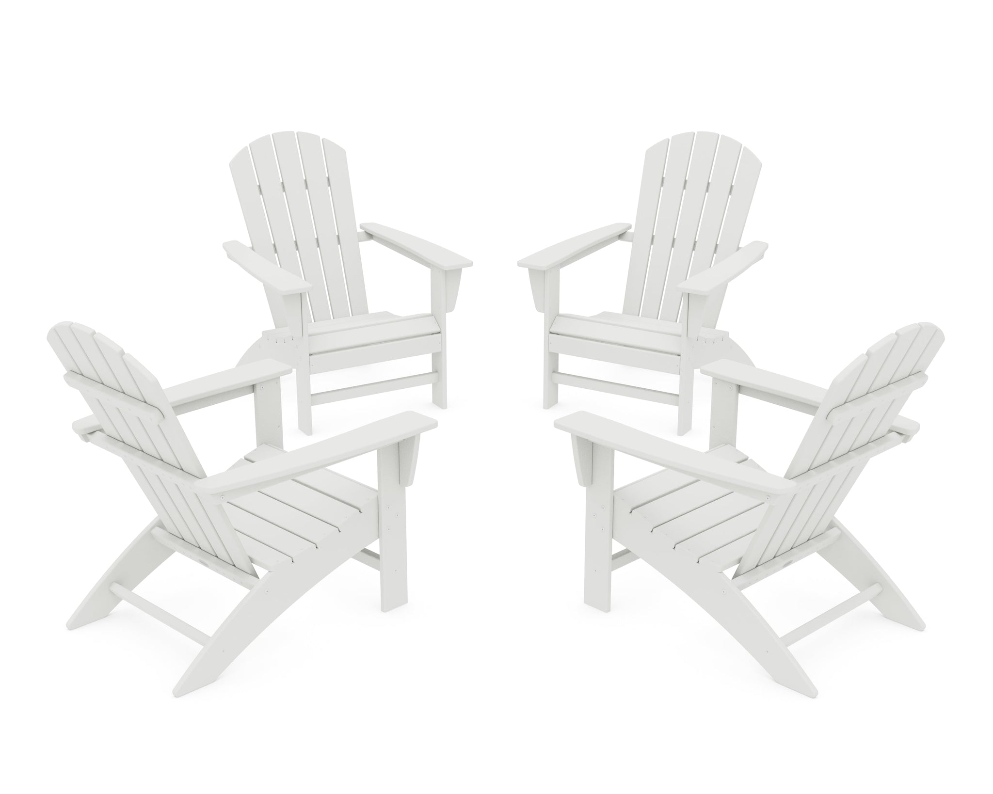 Nautical 4-Piece Adirondack Conversation Set