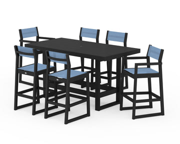 EDGE Sling 7-Piece Bar Table Set