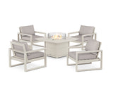 EDGE Sectional 5-Piece Deep Seating Set with Fire Pit Table