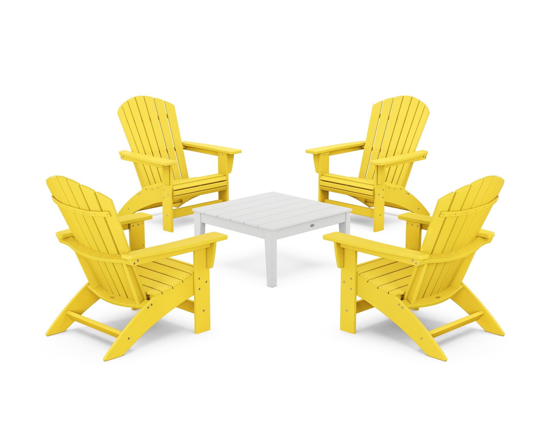5-Piece Nautical Grand Adirondack Chair Conversation Group