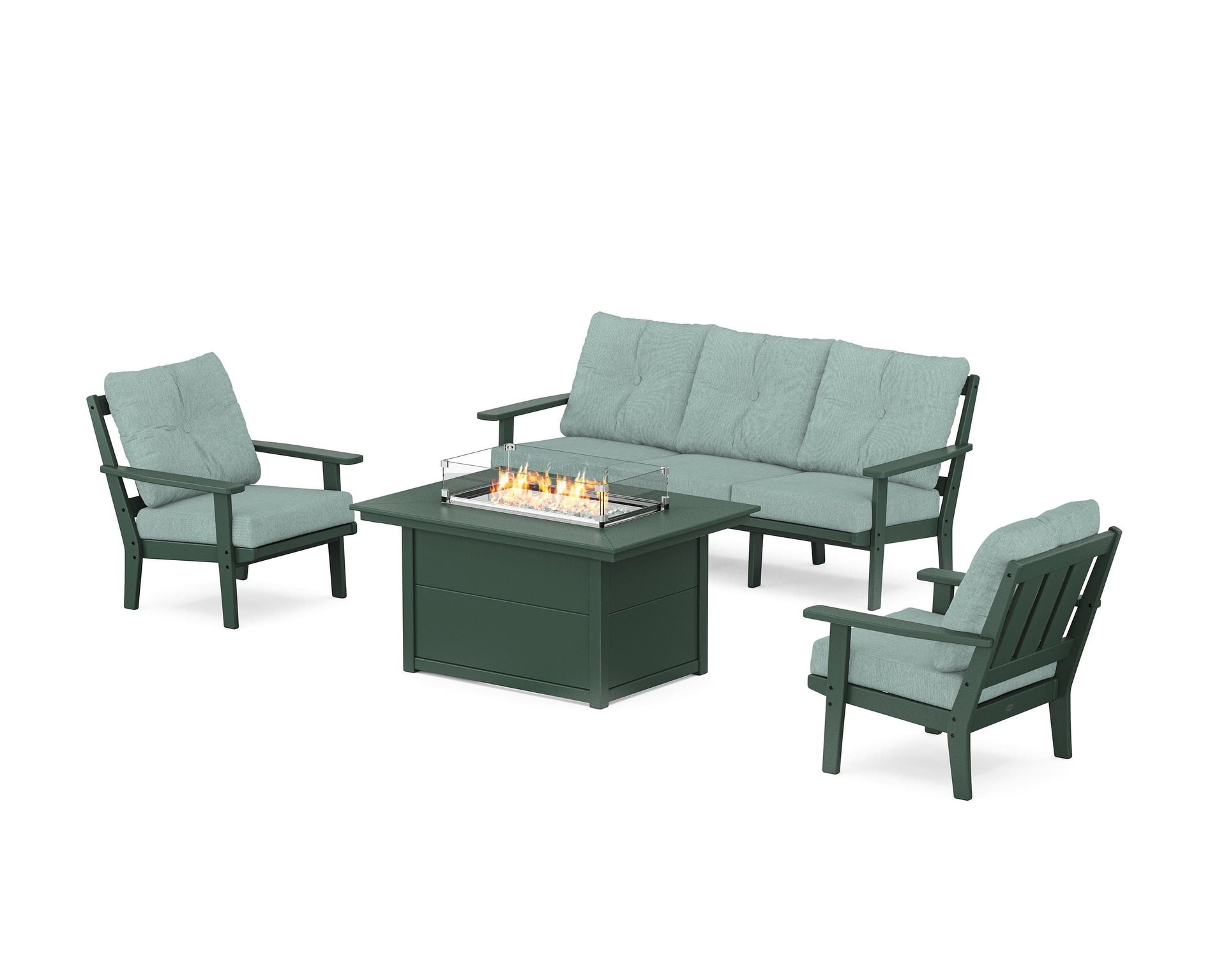 Oxford Deep Seating Fire Pit Table Set