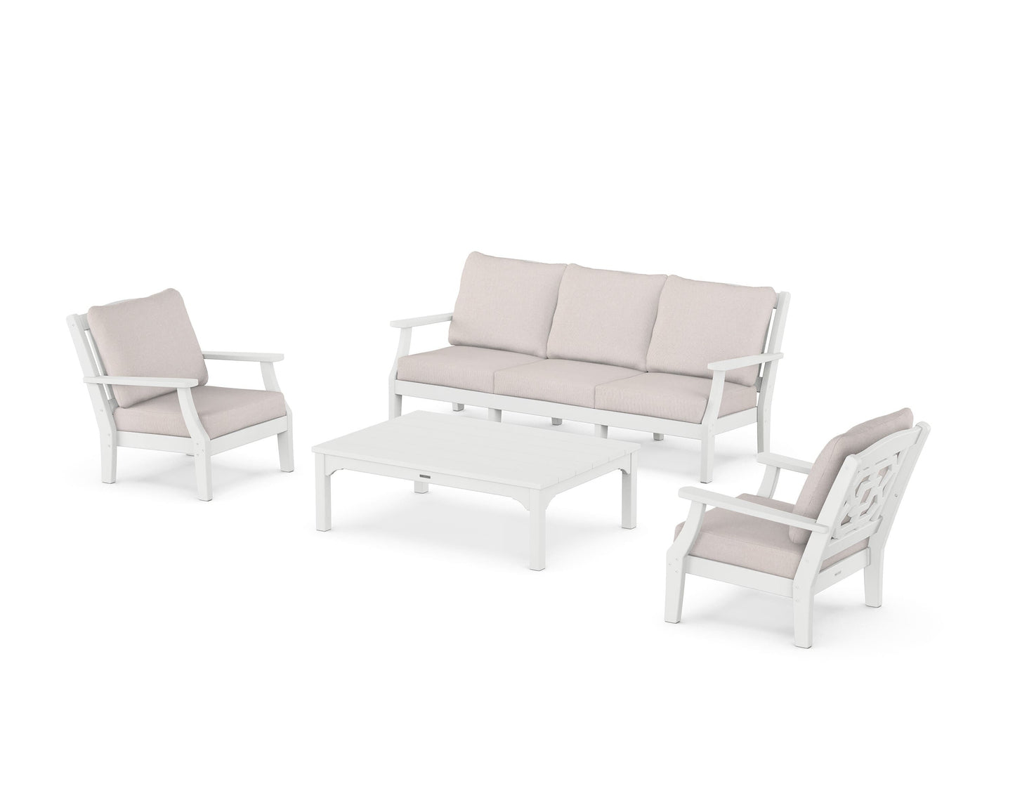 Chinoiserie 4-Piece Deep Seating Set with Sofa