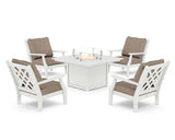 Wovendale 5-Piece Deep Seating Set with Fire Pit Table