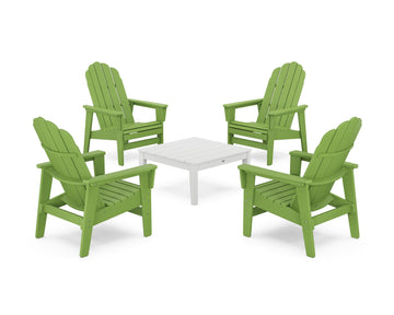 5-Piece Vineyard Grand Upright Adirondack Chair Conversation Group