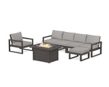 EDGE Sectional Lounge and Fire Pit Set