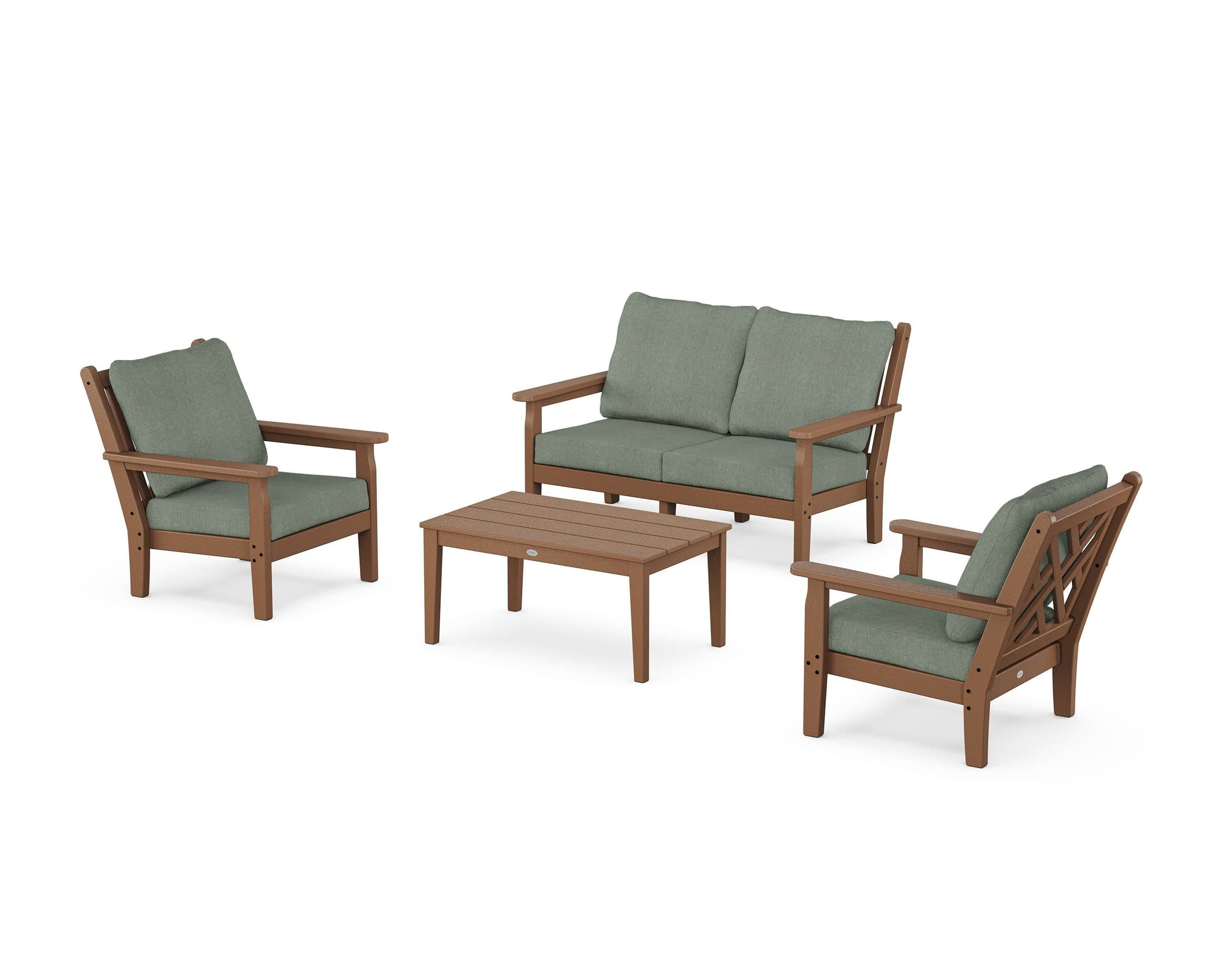 Chippendale 4-Piece Deep Seating Set with Loveseat