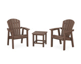 Seashell 3-Piece Upright Adirondack Chair Set