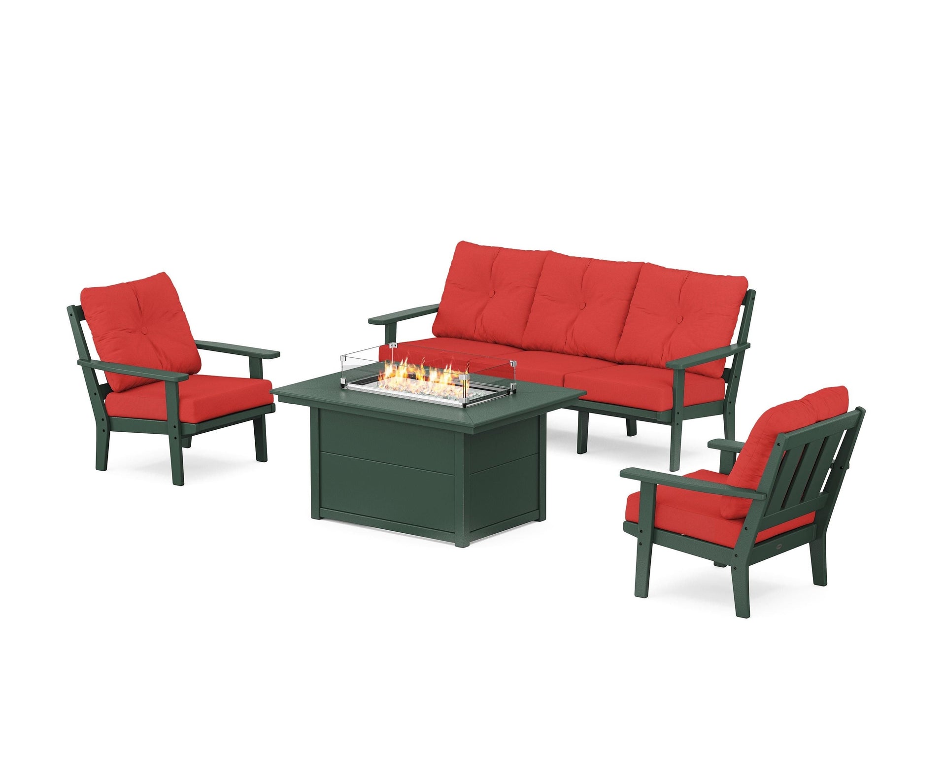 Oxford Deep Seating Fire Pit Table Set